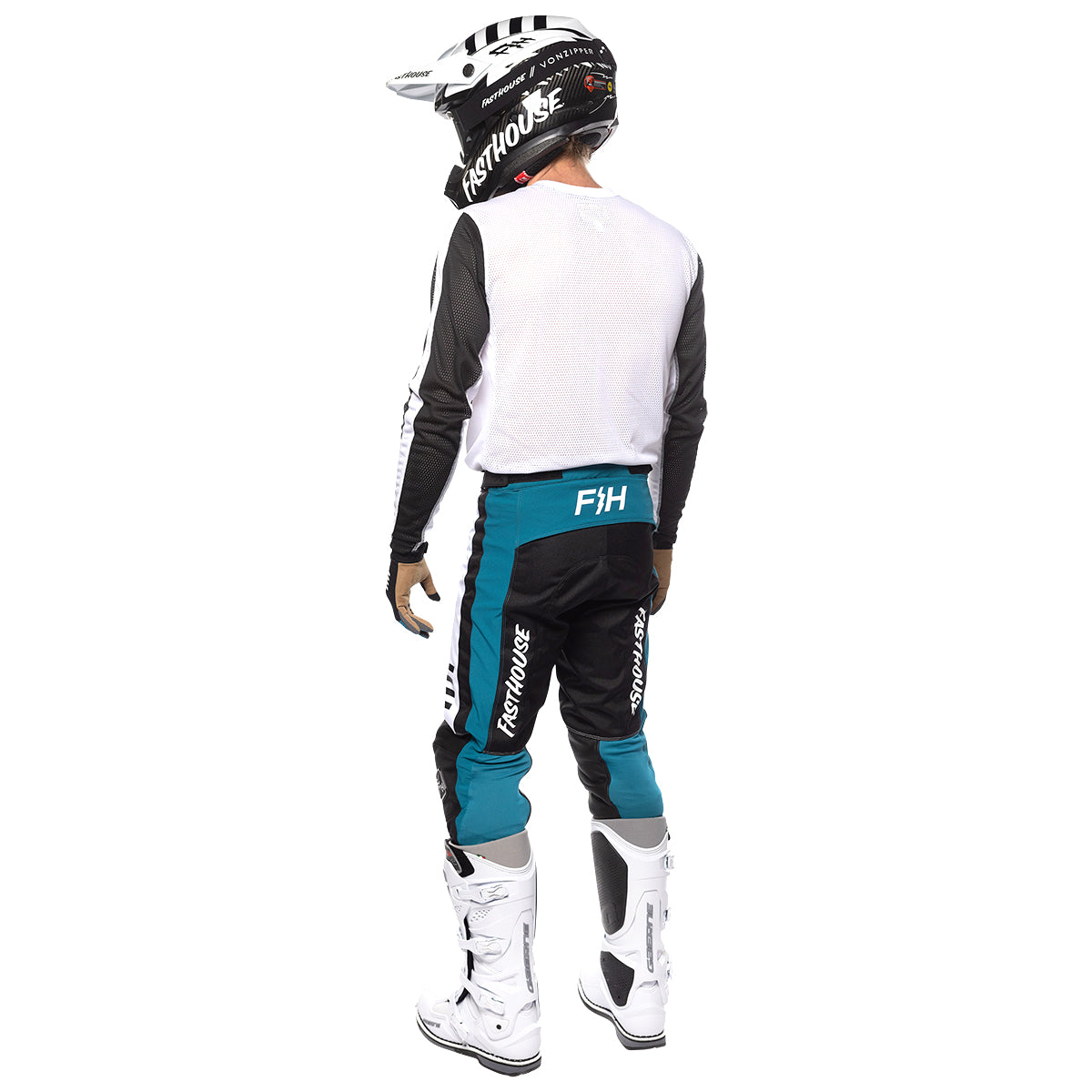 Grindhouse Mod Pant - White/Black/Marine